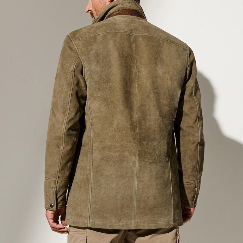 Men's Autumn Vintage Buckskin Jacket