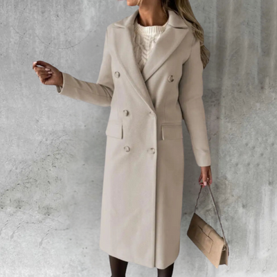 Genevieve™ - Timeless Double-Breasted Coat