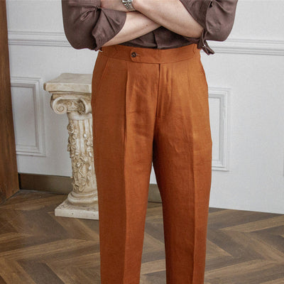 St. Barts | Linen Pleated Trousers