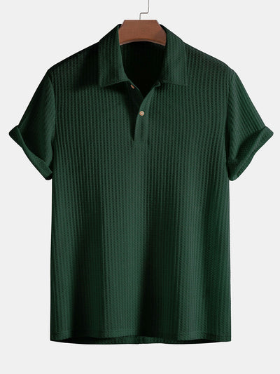 Feran | Knitted Waffle Polo