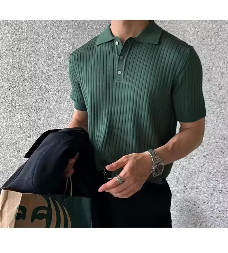 Nico | Vertical Knit Polo