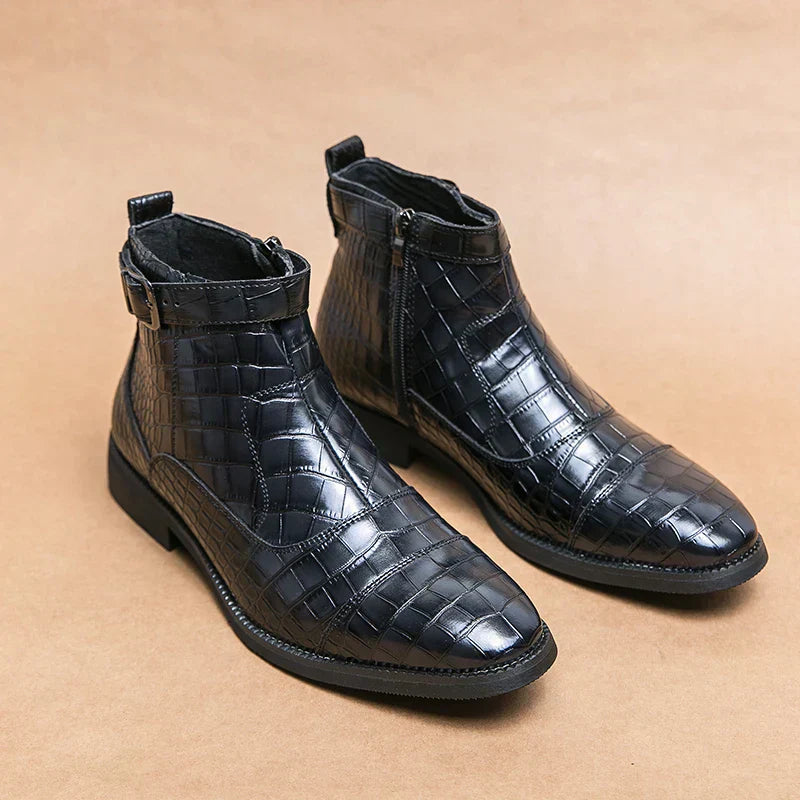 Hamilton | Leather Boots with Buckle