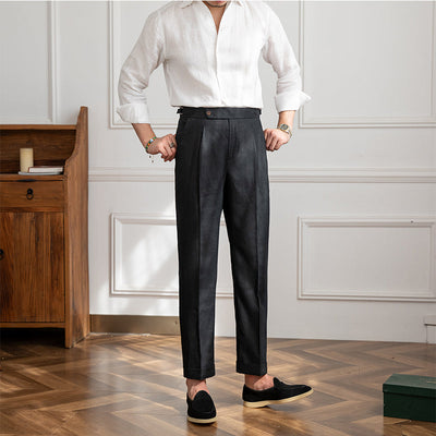 St. Barts | Linen Pleated Trousers